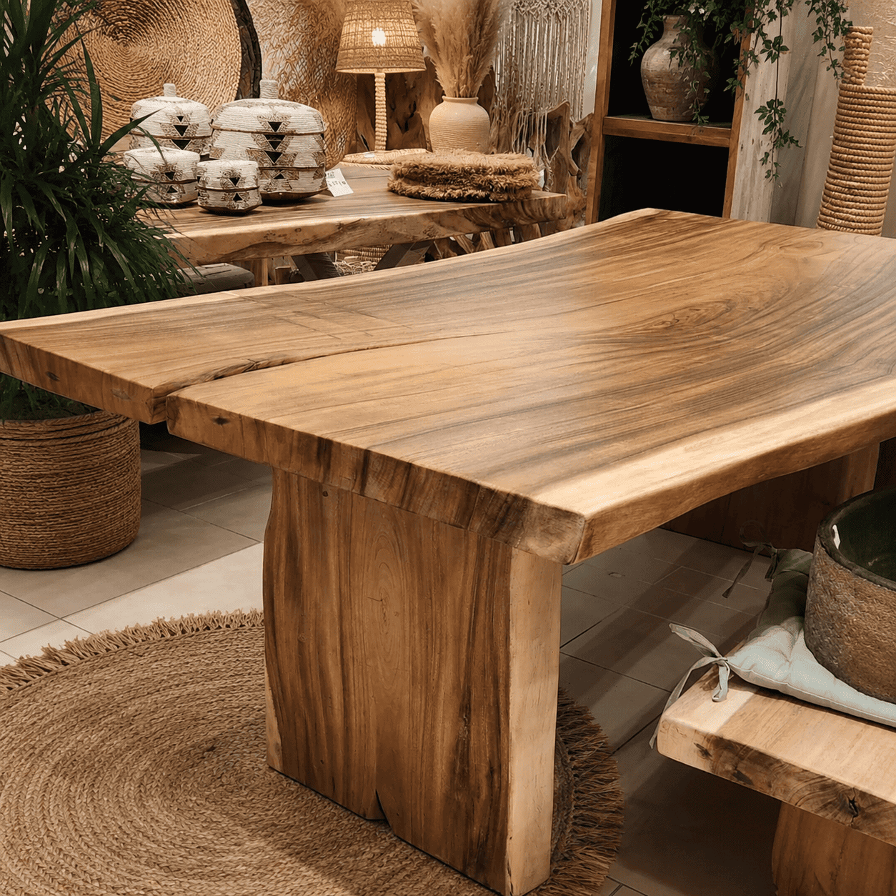 table à manger en bois de suar